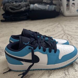 Air Jordan Nike Kids Sneakers - Blue and White